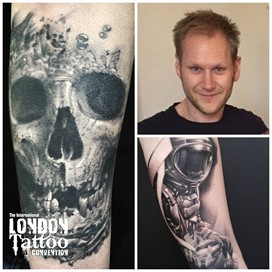 Piotrek Taton at the London Tattoo Convention 2018