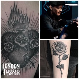 Snappy Gomez at the London Tattoo Convention 2018