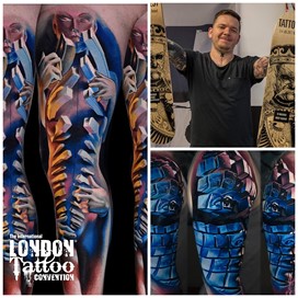 Tomasz TOFI Torfinski at the London Tattoo Convention 2018