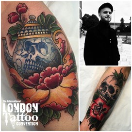 Elmo Teale at the London Tattoo Convention 2018