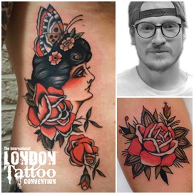 Mills at the London Tattoo Convention 2018