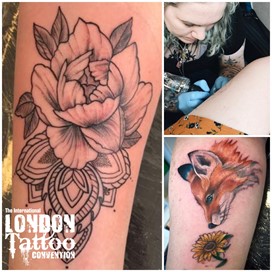 Nicola Cassidy at the London Tattoo Convention 2018