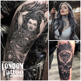 Ryan Ashley Malarkey at the London Tattoo Convention 2018