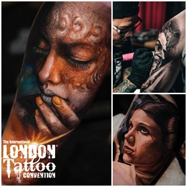 Yomico Moreno at the London Tattoo Convention 2018