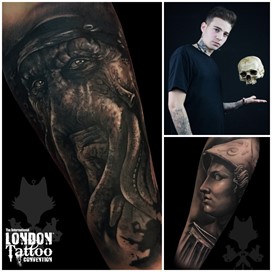 Borja Okami at the London Tattoo Convention 2018