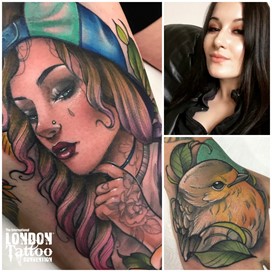 Little Kaya at the London Tattoo Convention 2018
