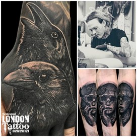 Sim Abbott at the London Tattoo Convention 2018