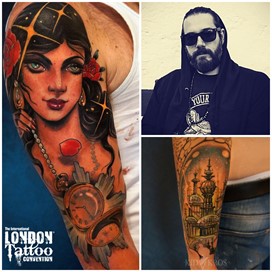 Kid Kros at the London Tattoo Convention 2018