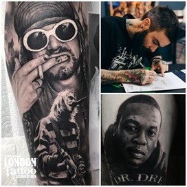 Ash Lewis at the London Tattoo Convention 2018