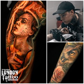 Adry Sanchez at the London Tattoo Convention 2018