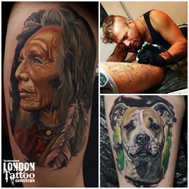 Vladimir Antol at the London Tattoo Convention 2018