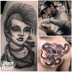 Gianluca Fusco at the London Tattoo Convention 2018